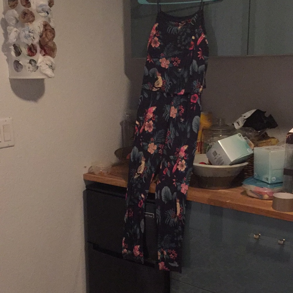 Tropical multicolor pantsuit